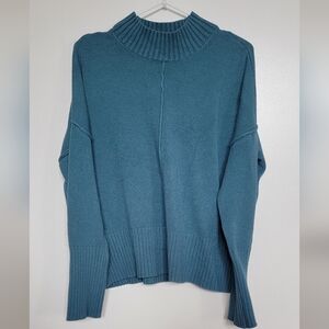 Vintage M Cyrus Blue Cowl Neck Sweater (Large Fit, 43" Bust)